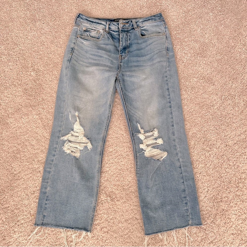 FashionNova cropped jeans